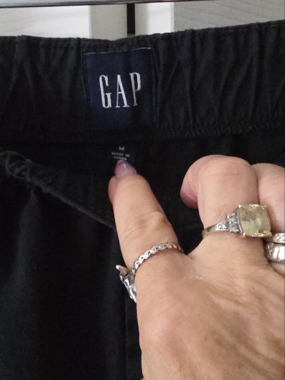 GAP Men’s Dark Navy Cargo Pants Sz M - Picture 2 of 8